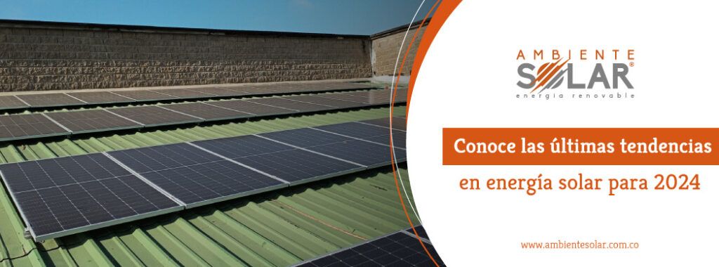 Banner sobre últimas tendencias de energía solar